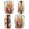 Skonsati Cute Forest Fox Travel Pill Organizer Bag Portable Weekly Pill Box Travel Medicine Organizer 7 Day Pill Case with Zipper for Daily Travel Family Business view 4