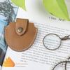 10X Magnifying Glass Pendant Necklace - Antique Brass Chain with 40mm Glass Lens, Portable Pocket Monocle Loupe for Reading, Library & Jewelry Inspection view 2