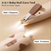 Lictin Baby Healthcare and Grooming Kit, 26 in 1 Rechargeable Baby Nail Trimmer Electric Set,Safe Baby Nail File with Auto Light, Newborn Baby Safety Care Set for Newborn Infant Toddlers Boys Girls view 3