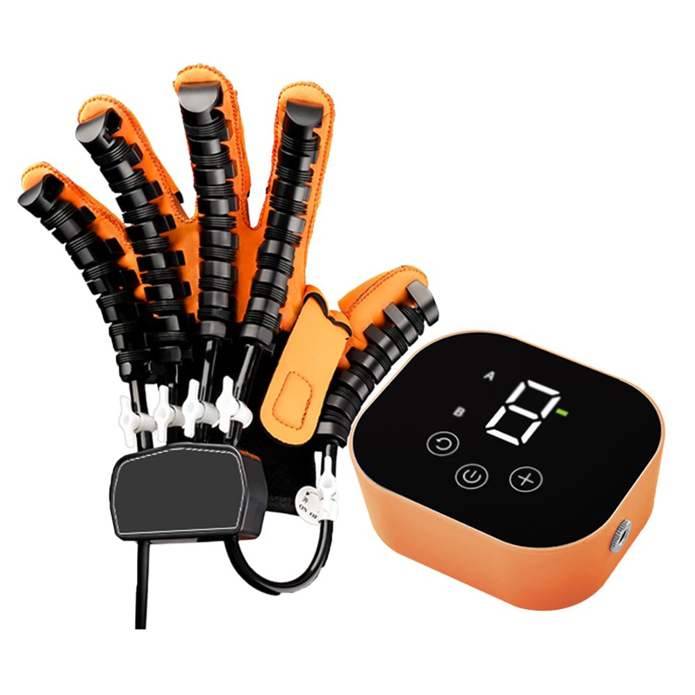 ASHLGQB Intelligent Hand Massage Rehabilitation Training Robot Gloves, for Stroke Hemiplegia Hand Function Recovery Finger Trainer Glove, for Long Term Relief