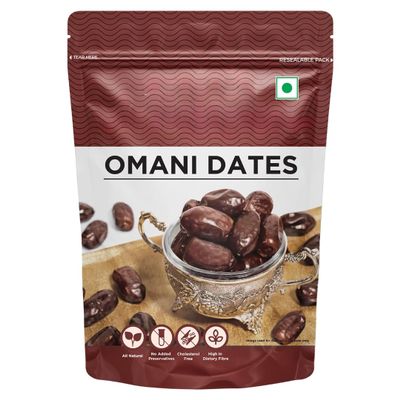Generic Premium Dates - Omani - Value Pack| Khajoor Or Khajur Dry Fruit | Healthy & Nutritious Snack | Rich in Protein & Vitamins | Natural Sweetner, Fresh - 500 gm
