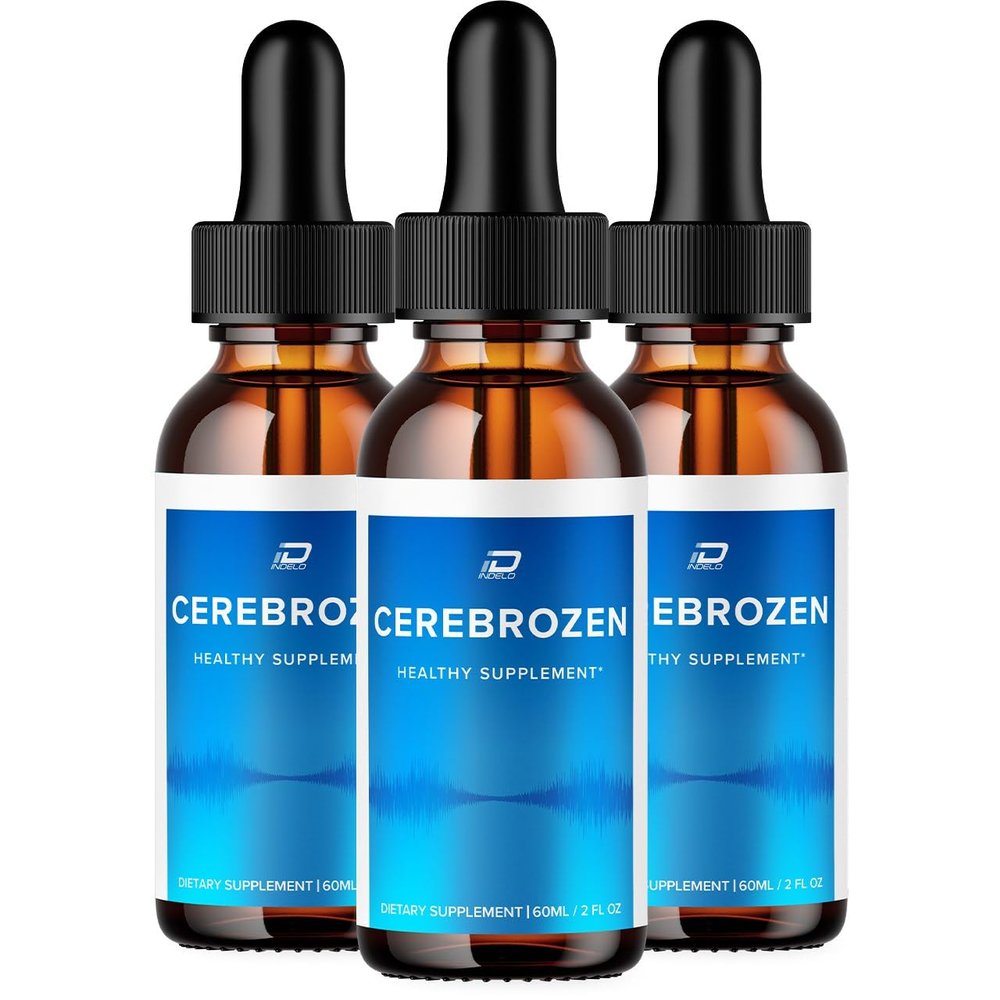 Indelo Cerebrozen Tinnitus Ear Drops - Cerebrozen 24, Cerebrozen Liquid Drops, Cerebrozen Reviews, Cerebrozen Drops for Ear Relief (3 Pack - 180 ML)