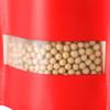 100Pcs Red Kraft Paper Stand Up Pouches, Zipper Seal Top Storage Bags with Matte Window and Tear Notch, Resealable Favor Treats, Food Bags (7.87 inch x 11.81 inch) view 2