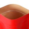 100Pcs Red Kraft Paper Stand Up Pouches, Zipper Seal Top Storage Bags with Matte Window and Tear Notch, Resealable Favor Treats, Food Bags (7.87 inch x 11.81 inch) view 4