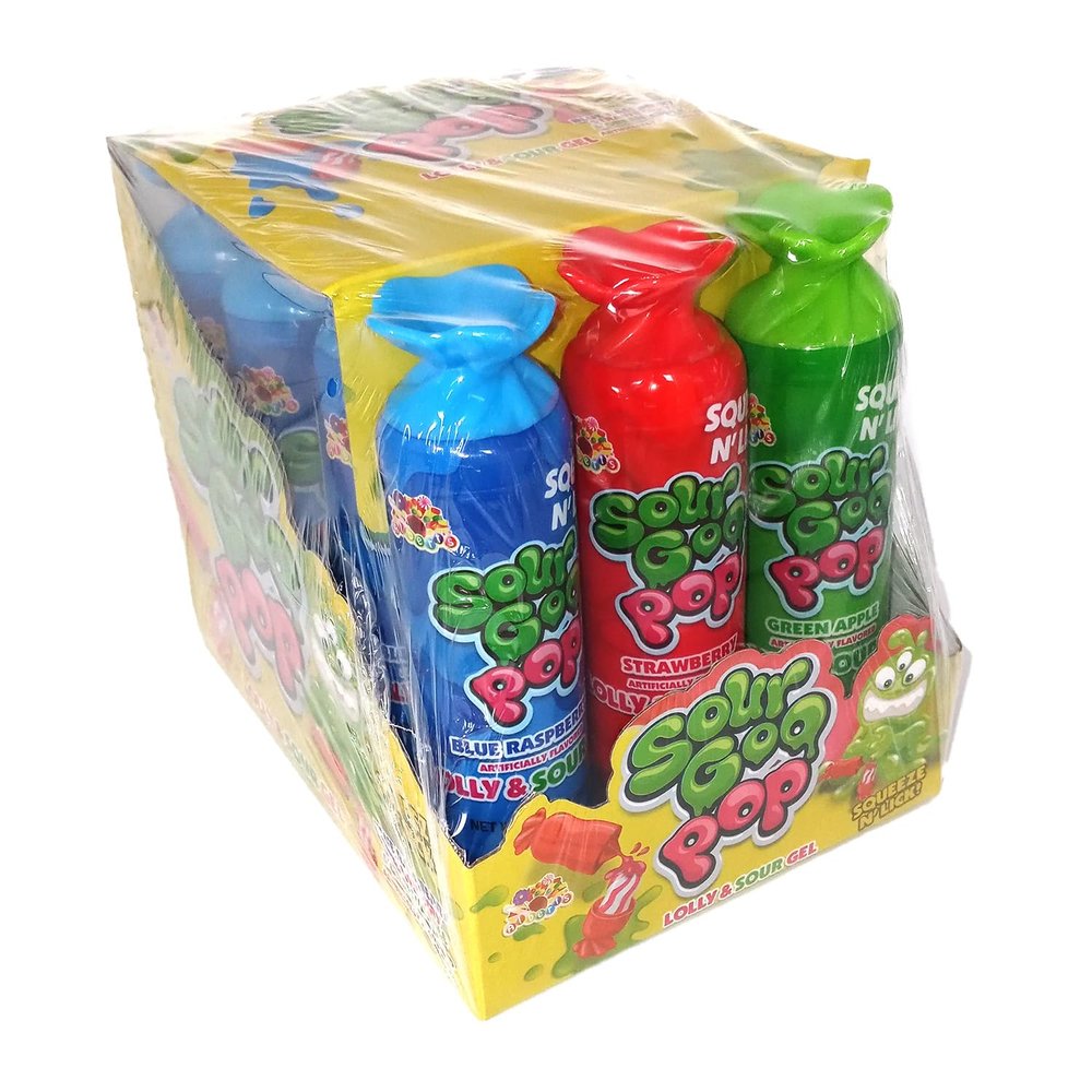 Albert's Alberts Dip N Fizz Sour Goo Pops 12ct Box