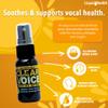 Clear Voice Vocal Throat Spray - Singing Ease & Voice Clarity, Fast Acting Herbal Oral Remedy for Singers, Speakers, Performers - Soothing Dampener, Moisturizer Relief, USA Made (Honey Lemon, 3 Pack) view 2