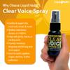 Clear Voice Vocal Throat Spray - Singing Ease & Voice Clarity, Fast Acting Herbal Oral Remedy for Singers, Speakers, Performers - Soothing Dampener, Moisturizer Relief, USA Made (Honey Lemon, 3 Pack) view 3