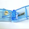 1st Aid Solution Pill Cutter, Stainless Steel Blade, Safe and Accurate, Easy to Use, Blue view 3