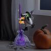 Animated Flying Witch with Broom Halloween Decoration - 25" view 2
