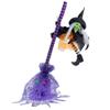 Animated Flying Witch with Broom Halloween Decoration - 25" view 4