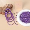 AD Beads Handmade Gemstone Stretch Elastic Bracelet Crystal Healing Reiki Nature's Beauty and Spiritual Essence Unisex (8mm, Purple Amethyst) view 4