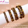 AD Beads Handmade Gemstone Stretch Elastic Bracelet Crystal Healing Reiki Nature's Beauty and Spiritual Essence Unisex (4mm, Yellow Tiger's Eye) view 2