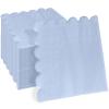100 Pcs 2-ply Blue Scalloped Sage Cocktail Napkins Thick Paper Napkins Disposable Party Napkins Beverage Napkins for Birthday, Wedding,Anniversary Party, Baby Shower 5 x 5 Inches (Light Blue) view 1