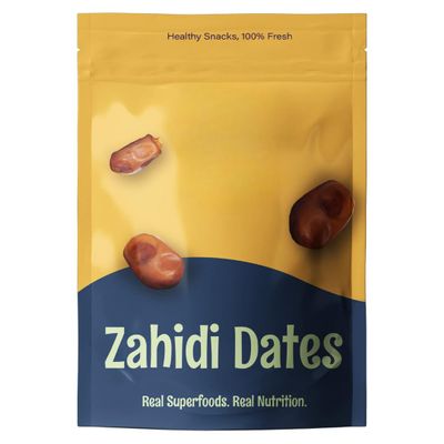 NineLife Basics Premium Dried Zahidi Brown Dates, Khajur/Khajoor Dry Fruits, Energy Booster, High Fibre, Healthy Snacks -500 g