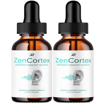 Indelo ZenCortex Tinnitus Ear Drops - ZenCortex 24, Zen Cortex Liquid Drops, ZenCortex Reviews, ZenCortex Drops for Ear Relief (2 Pack - 2 Month Supply)