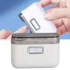 Electric Nail Clipper, 2-in-1 Electric Nail Clipper,Nail Scraps Storage USB Rechargeable Safety Fingernail Trimmer,Electric Nail File for Baby, Kids, Seniors view 3