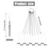 10pcs Shower Head Cleaners, with 10pcs Needle Picks Anti-Clogging Shower Head Cleaning Brush Tiny Crevice Cleaner Tool for Small Holes Gaps Nozzle Window Slot Household Bathroom (Gray) view 2