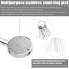 10pcs Shower Head Cleaners, with 10pcs Needle Picks Anti-Clogging Shower Head Cleaning Brush Tiny Crevice Cleaner Tool for Small Holes Gaps Nozzle Window Slot Household Bathroom (Gray) view 4