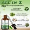 Citrus Bergamot + Soursop Liquid Drops with Garlic, Olive Leaf, Vitamin C D3, Black Pepper for Enhanced Absorption, Herbal Wellness Supplement for Cholesterol, Heart, Digestive & Immune, 2 Fl Oz view 3