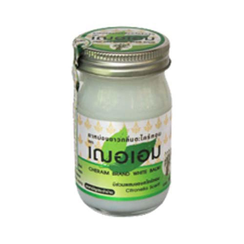 2X Thai Organic Herbal Cheraim White Balm 65g.