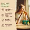 Gya Tea Co Lion's Mane Mushroom Tea Gift Set (16 Count) - Decaf Tea Pod for Lovers Get Well Gifts - Manually Harvested - Enjoy Hot or Iced view 2