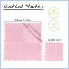100 Pcs 2-ply Pink Scalloped Sage Cocktail Napkins Thick Paper Napkins Disposable Party Napkins Beverage Napkins for Birthday, Wedding,Anniversary Party, Baby Shower 5 x 5 Inches (Light Pink) view 2