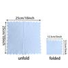 100 Pieces 2-ply Light Blue Napkin Disposable Scalloped Cocktail Napkins Beverage Napkins Dessert Napkins Paper Napkins for Wedding Birthday Party Paper Dinner Napkins Suitable for Party Supplies view 3