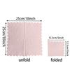 100 Pieces 2-ply Light Pink Napkin Disposable Scalloped Cocktail Napkins Beverage Napkins Dessert Napkins Paper Napkins for Wedding Birthday Party Paper Dinner Napkins Suitable for Party Supplies view 4