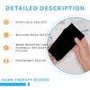 Couleurs Wrist Hot and Cold Hand Therapy Gloves, Hand Ice Pack, Ice and Heat Therapy Pain Relieving Mittens, Microwavable and Freezable, Arthritis, Finger and Hand Injuries, and Carpal Tunnel (Black) view 2