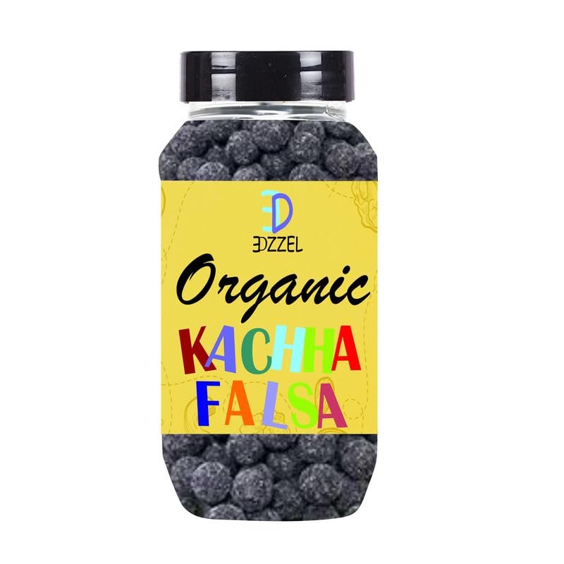 EDZZEL Organic Kachha Falsa Traditional Premium Quality Hygienically Packed | Vegan | Gluten Friendly | NON-GMO | Indian Origin (Pack of 1) 250 Gm