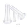 4Pcs Massage Cupping Set Silicone Mini Facial Cups Face Massager Helper Skin Care Neck Back Eyes Massaging Cup Safe to Use, Massage Tools (Transparent) view 1