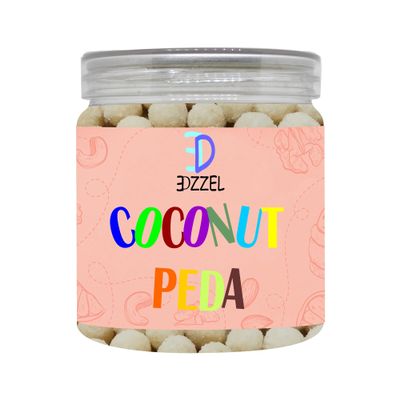 EDZZEL Coconut Peda | Indian Origin (Pack of 1) 200 Gm