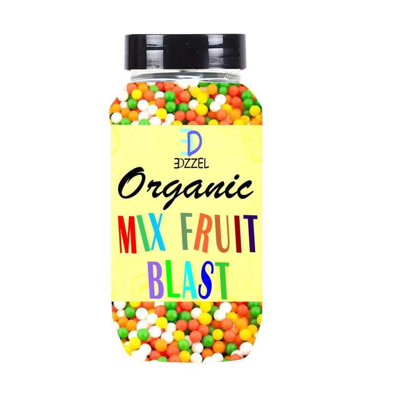EDZZEL Organic Mix Fruit Blast Traditional Premium Quality Hygienically Packed | Vegan | Gluten Friendly | NON-GMO | Indian Origin (Pack of 1) 300 Gm