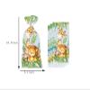 50PCS Safari Cellophane Treat Bags - Cute Jungle Animals Party Favor - Zoo Animals Print Gift Bags for Baby Shower, Wedding, Birthday - Jungle Themed Party Supplies view 3