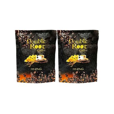 2 Packs Double Root Coffee Arabica Cafe Energy Support 10g (6 Sachets/Pack)