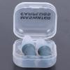 2Pcs Noise Reduction Silicone Ear Plugs for Swimming Sleeping Flying Spa, Soft Texture, Long Term Wear, Suitable for Swimmers and Bathers (Gray Large +pp Box) view 4