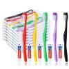 HAIFOTRVA 30pcs Disposable Toothbrushes with Toothpaste,Single Use Toothbrush with Toothpaste Individually Wrapped Disposable Travel Toothbrushes Kit Bulk for Homeless,Hotel,Guests(5 Colors) view 1