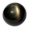 YEDECOR Gold Sheen Obsidian Crystal Ball Sphere with Stand - Natural Obsidian Sphere for Meditation, Healing, Witchcraft, Home Decorations, Prosperity Protection,50mm view 1