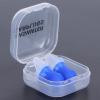 2Pcs Noise Reduction Silicone Ear Plugs for Swimming Sleeping Flying Spa, Soft Texture, Long Term Wear, Suitable for Swimmers and Bathers (Blue Large + pp Box) view 2