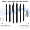Gel Pens, 6PCS 0.5mm Black Ink Fine Point Pens With Smooth Writing, Office Supplies, Anniversary Birthday Gifts for Men Women, Quick Dry Pen For Journaling, Nurse Aesthetic Pen (Elegant Black) view 4