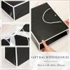 Silkfly Thank You Gift Bags with Handle 12x10x4'' Welcome Return Gifts Bag with Bow Ribbon for Wedding Bridesmaid Baby Shower Birthday Housewarming Employee Appreciation Day(Black and White,12 Pcs) view 3