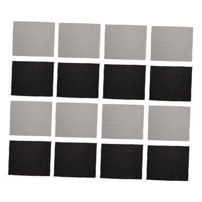 FRCOLOR 40pcs Supple Eyewear Cleaning Cloth Anti-Fog Microfiber Glasses Wipes for Laptops Phones and Screens Soft and Reusable Lens Cleaning Gray