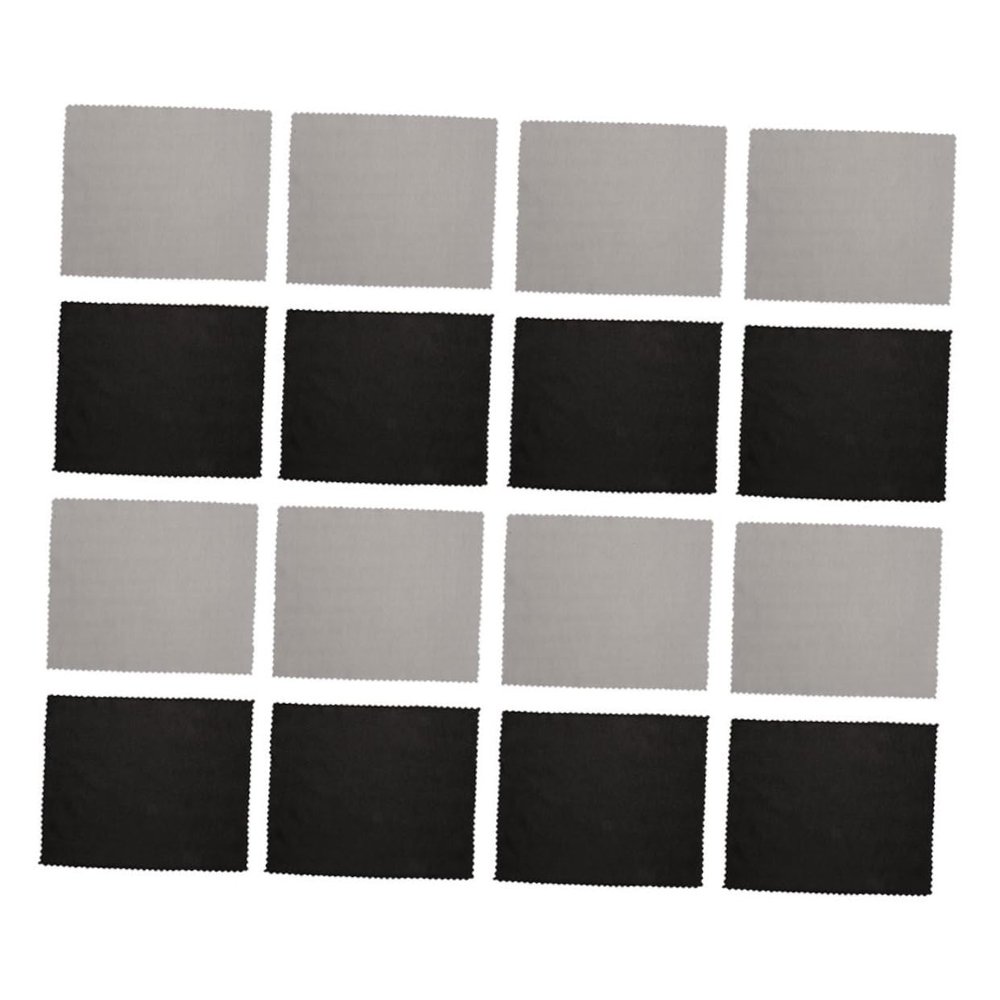 FRCOLOR 40pcs Supple Eyewear Cleaning Cloth Anti-Fog Microfiber Glasses Wipes for Laptops Phones and Screens Soft and Reusable Lens Cleaning Gray