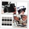 FRCOLOR 40pcs Supple Eyewear Cleaning Cloth Anti-Fog Microfiber Glasses Wipes for Laptops Phones and Screens Soft and Reusable Lens Cleaning Gray view 2