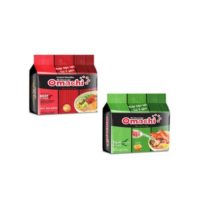 Generic FRKRUS Vietnam Noodle Golden Potato Noodles 4 Flavors Combination - Made with Natural Ingredients (Beef/Pork Rib/Shrimp/Spaghetti) (Beef/Shrimp(5/5))