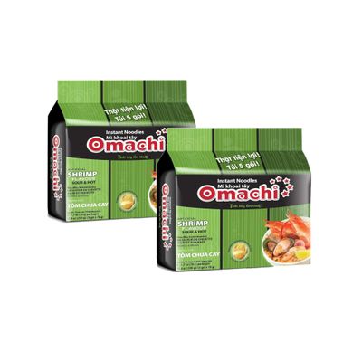 Generic FRKRUS Vietnam Noodle Golden Potato Noodles 4 Flavors Combination - Made with Natural Ingredients (Beef/Pork Rib/Shrimp/Spaghetti) (Shrimp(5x2))