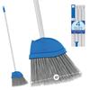 Angle Broom, 13" W Head, Large Style, Made w/Recycled Soda Bottle Bristles, & Aluminum, Includes Swivel Hang Cap for Storage -by LOLA, 1 Pack view 1