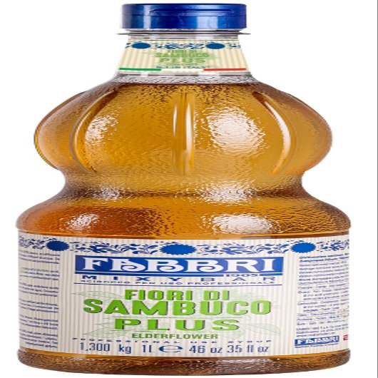 Fabbri Premium Flavoring Syrup, Elderflower, New Enhanced Flavor, All Natural, Made in Italy, 33.8 Ounce (1 Liter)