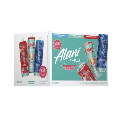 Alani Nu Variety Pack Sugar Free, Low Calorie Energy Drinks | 200mg Caffeine | Biotin, B Vitamins | Zero Sugar | 15 Calories or Less | 12 Fl Oz Cans | 12 Pack
