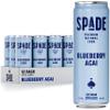 Spade Soda Blueberry Acai 12 Pack, Premium All-Natural, No Sugar, No Calories, Electrolytes, Magnesium, Potassium, Healthy Non GMO, Sweet Quality Stevia, No Artificial Sweeteners, Great Taste, Bold Taste view 1